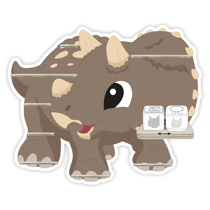 Regal für Musikbox - Triceratops Dinosaurier