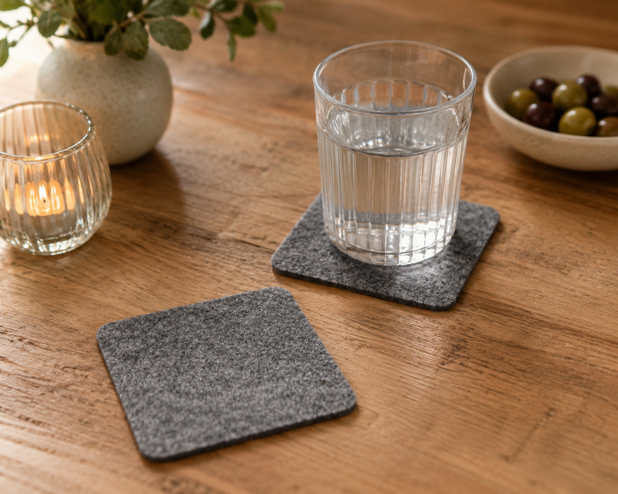 Untersetzer viereckig 10x10 cm - 4er Set