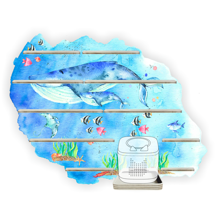 Regal für Musikbox - Unterwasserwelt Wal