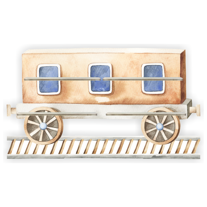 Regal für Musikbox - Waggon braun