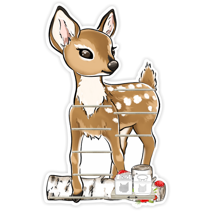 Regal für Musikbox - Waldfreunde Reh