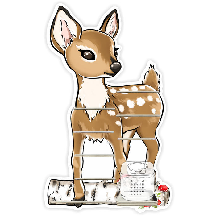 Regal für Musikbox - Waldfreunde Reh