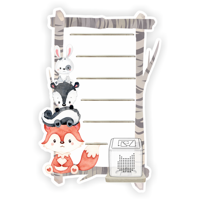 Regal für Musikbox - Waldtiere Rahmen