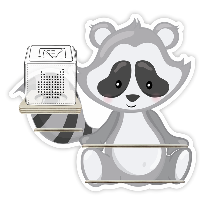 Regal für Musikbox - Waschbär