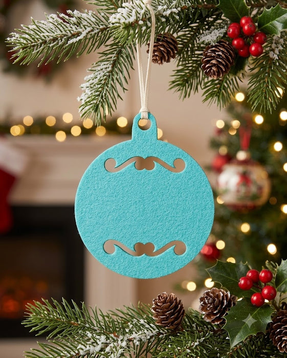 Weihnachtsanhänger Kugel 8 cm - 10er Set