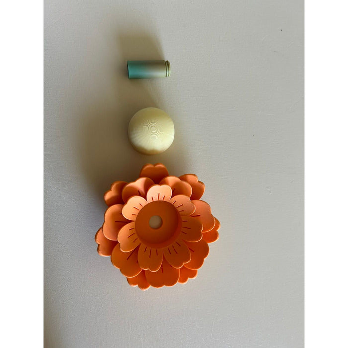 Blume Mone Glitter Kupfer - 3D gedruckt ideal für Garten Deko Balkon, LED Einsatz