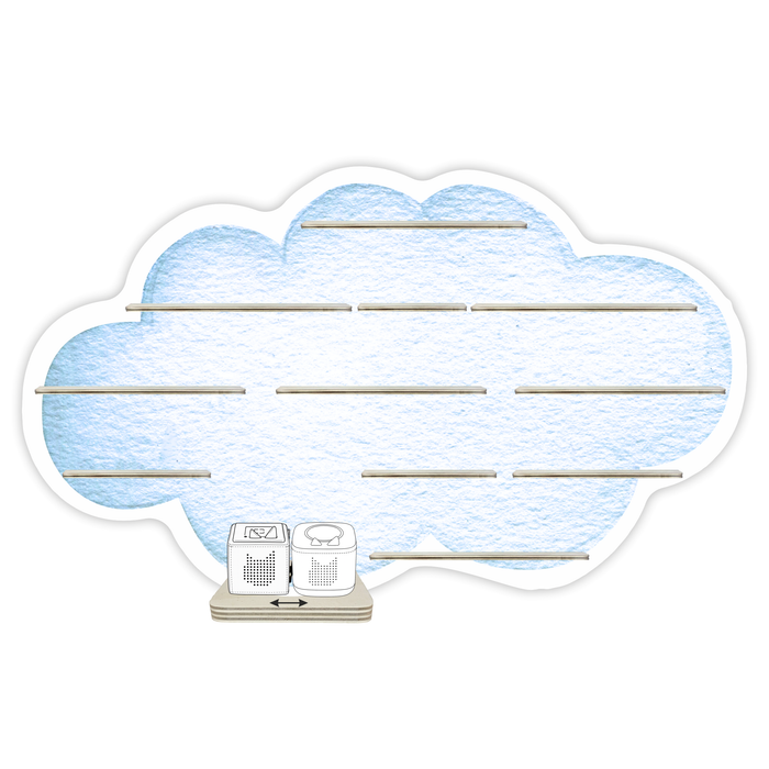 Regal für Musikbox - Wolke
