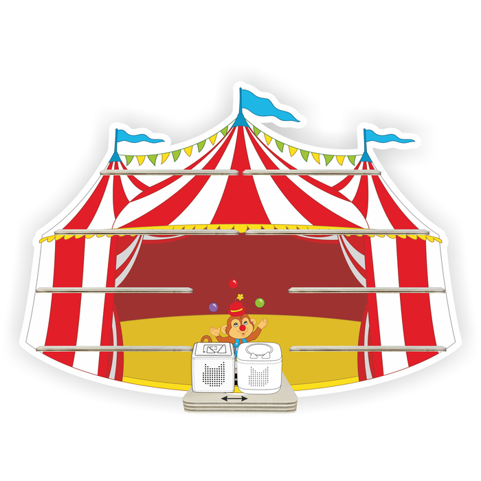 Regal für Musikbox - Zirkus