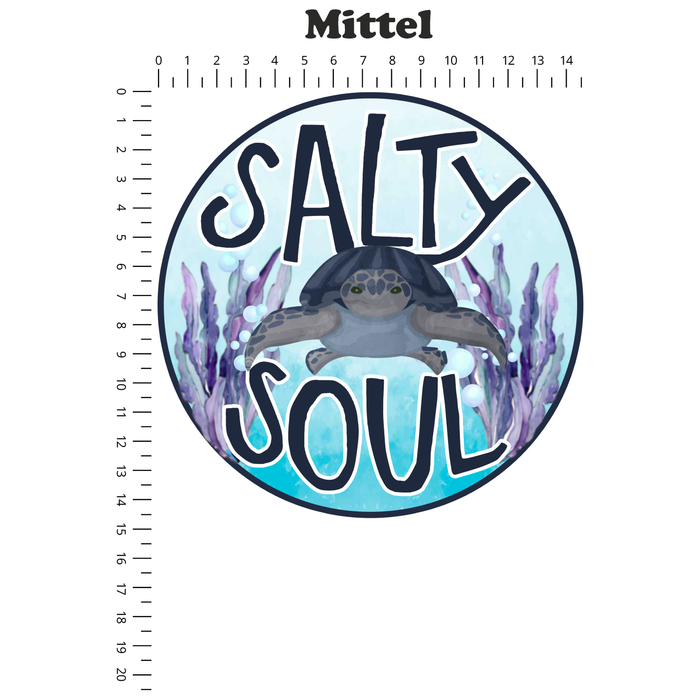 Bügelbild 1005 Salty Soul Meeresschildkröte