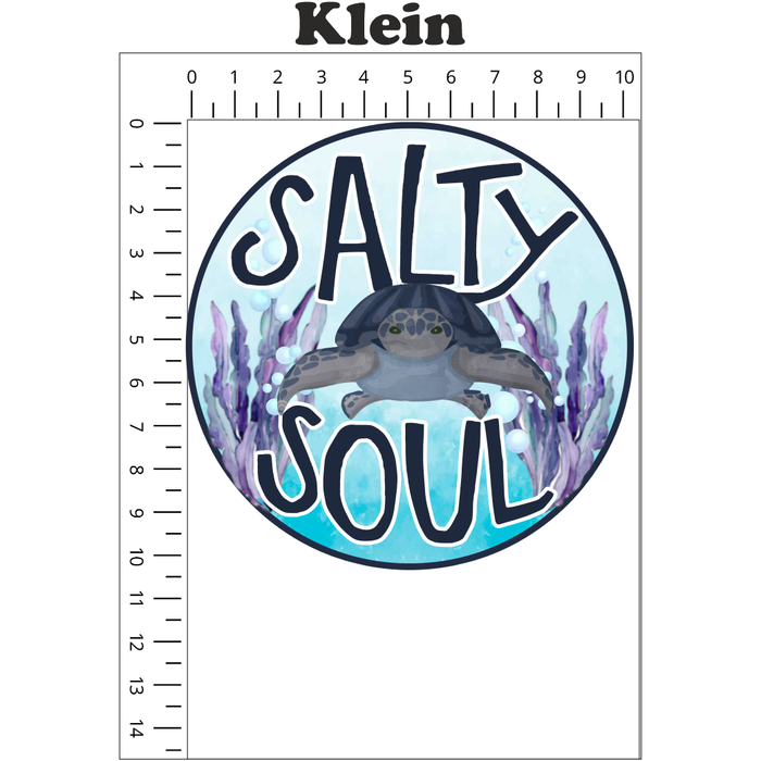 Bügelbild 1005 Salty Soul Meeresschildkröte