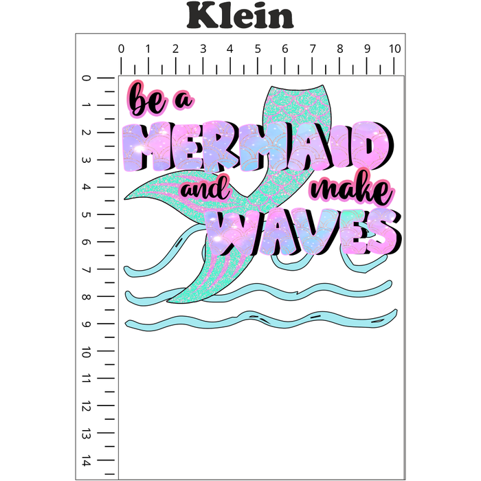 Bügelbild 1009 Be a mermaid and make waves