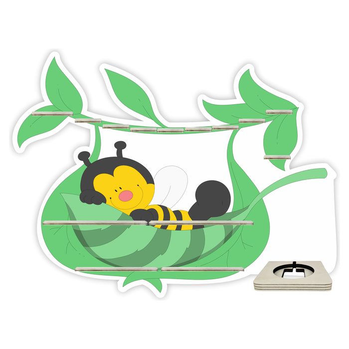 Regal für Musikbox - Biene in der Hängematte