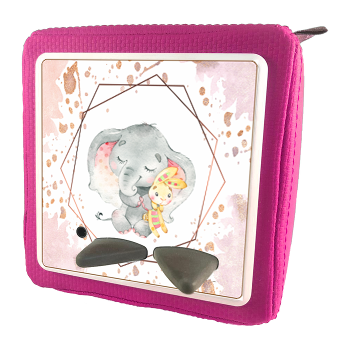 Folie für Musikbox - Oktagon rosa Elefant