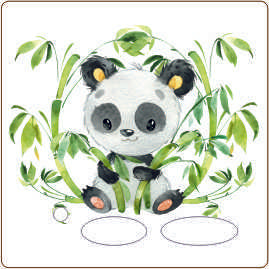 Folie für Musikbox - Panda
