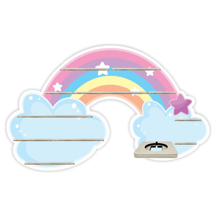 Regal für Musikbox - Regenbogenwolke