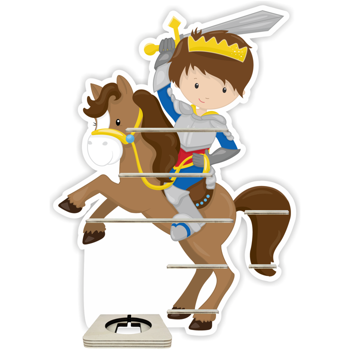 Regal für Musikbox - Ritter mit Pferd