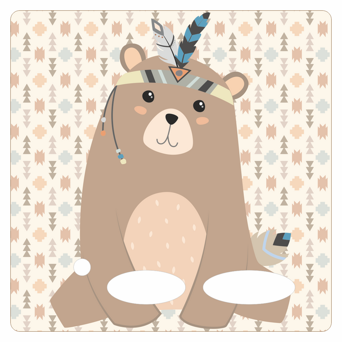 Folie für Musikbox - Waldindianerbär